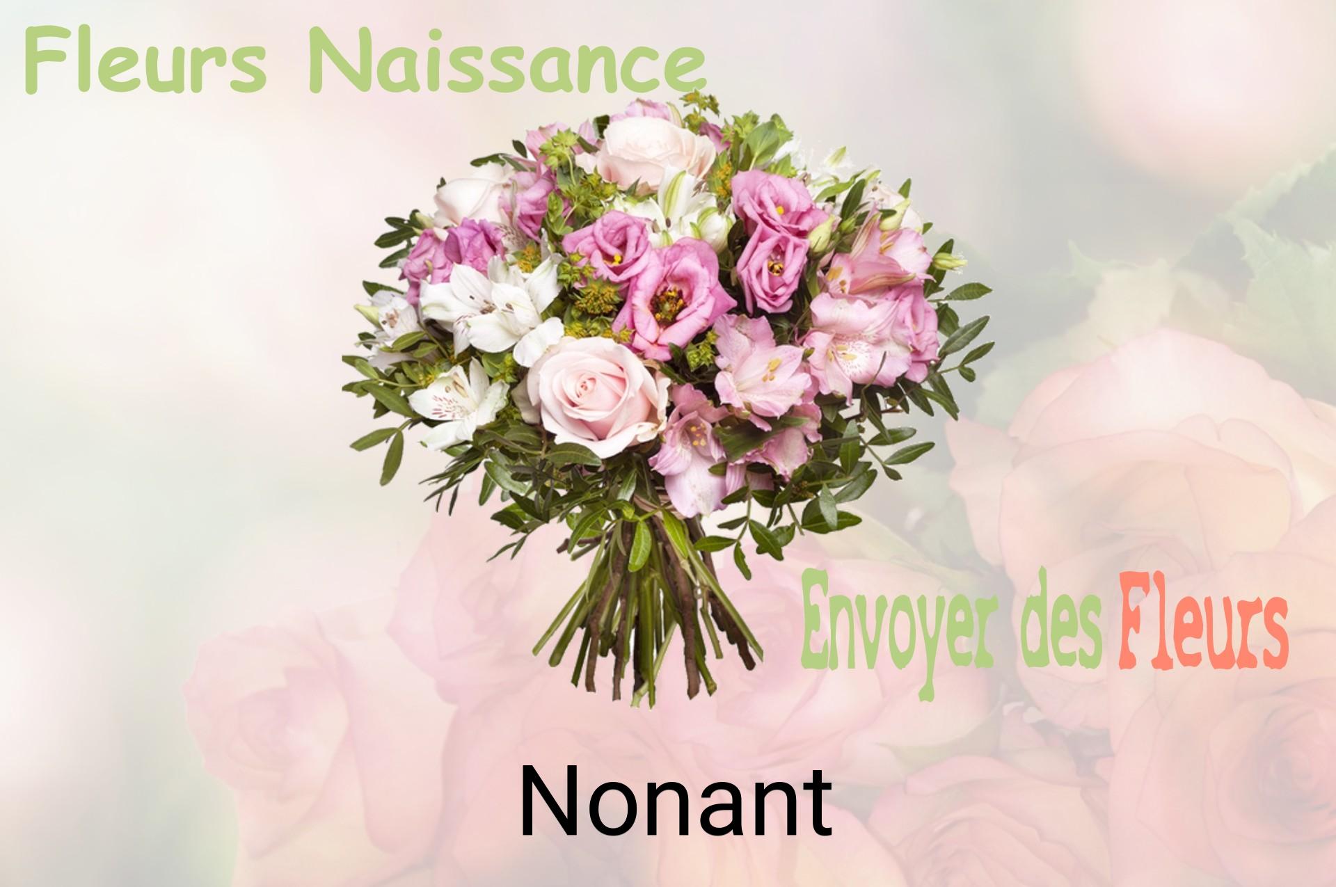 Bouquet de fleurs de naissance livré à Nonant